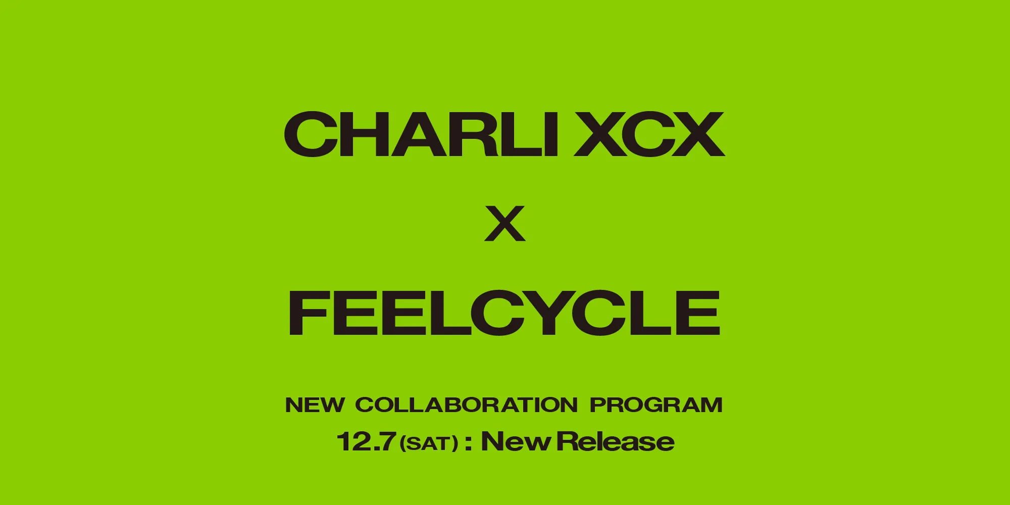 Charli xcx × FEELCYCLE