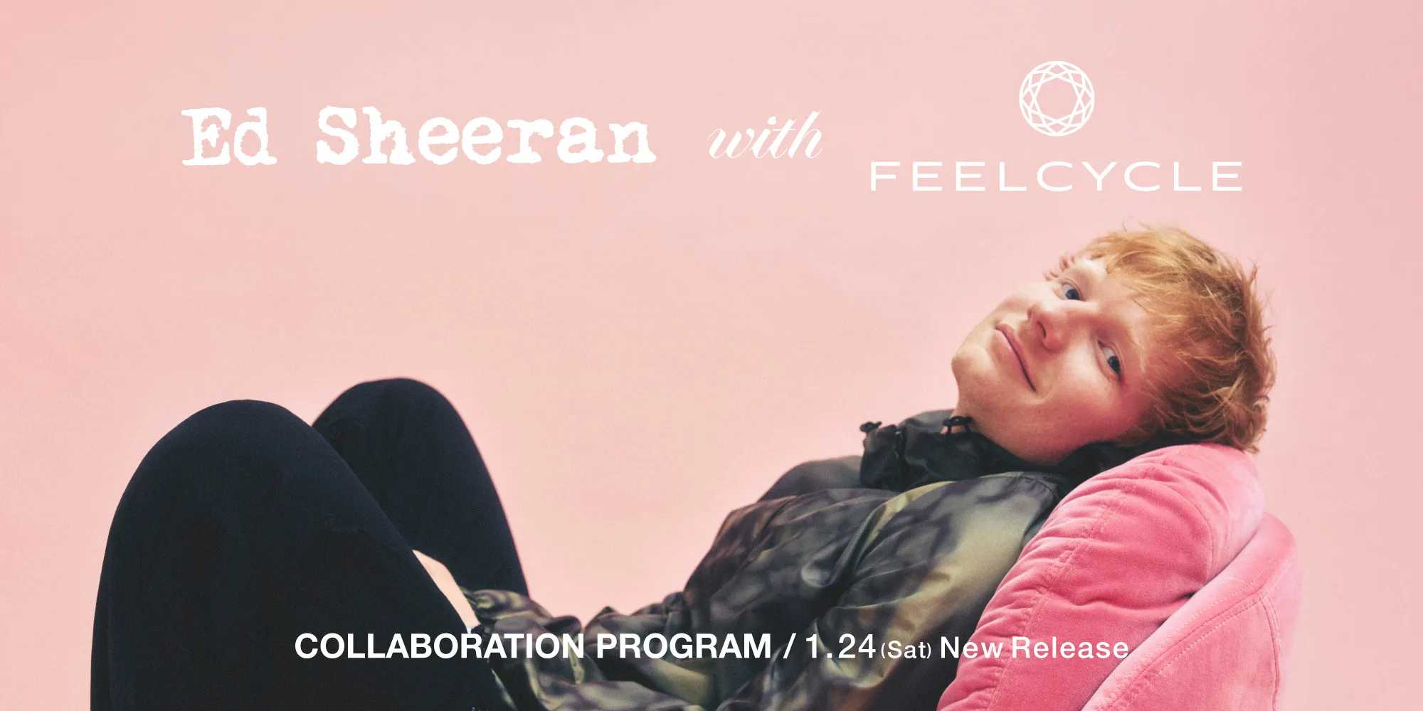 Ed Sheeran with FEELCYCLE