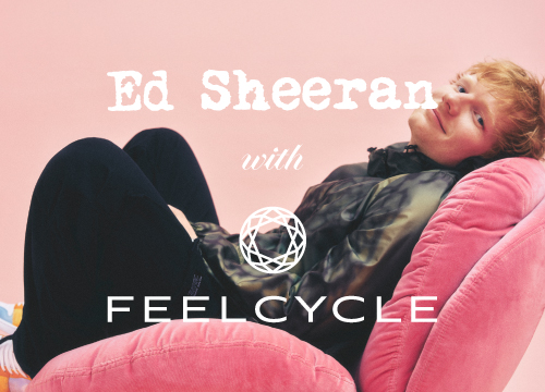 Ed Sheeran with FEELCYCLE