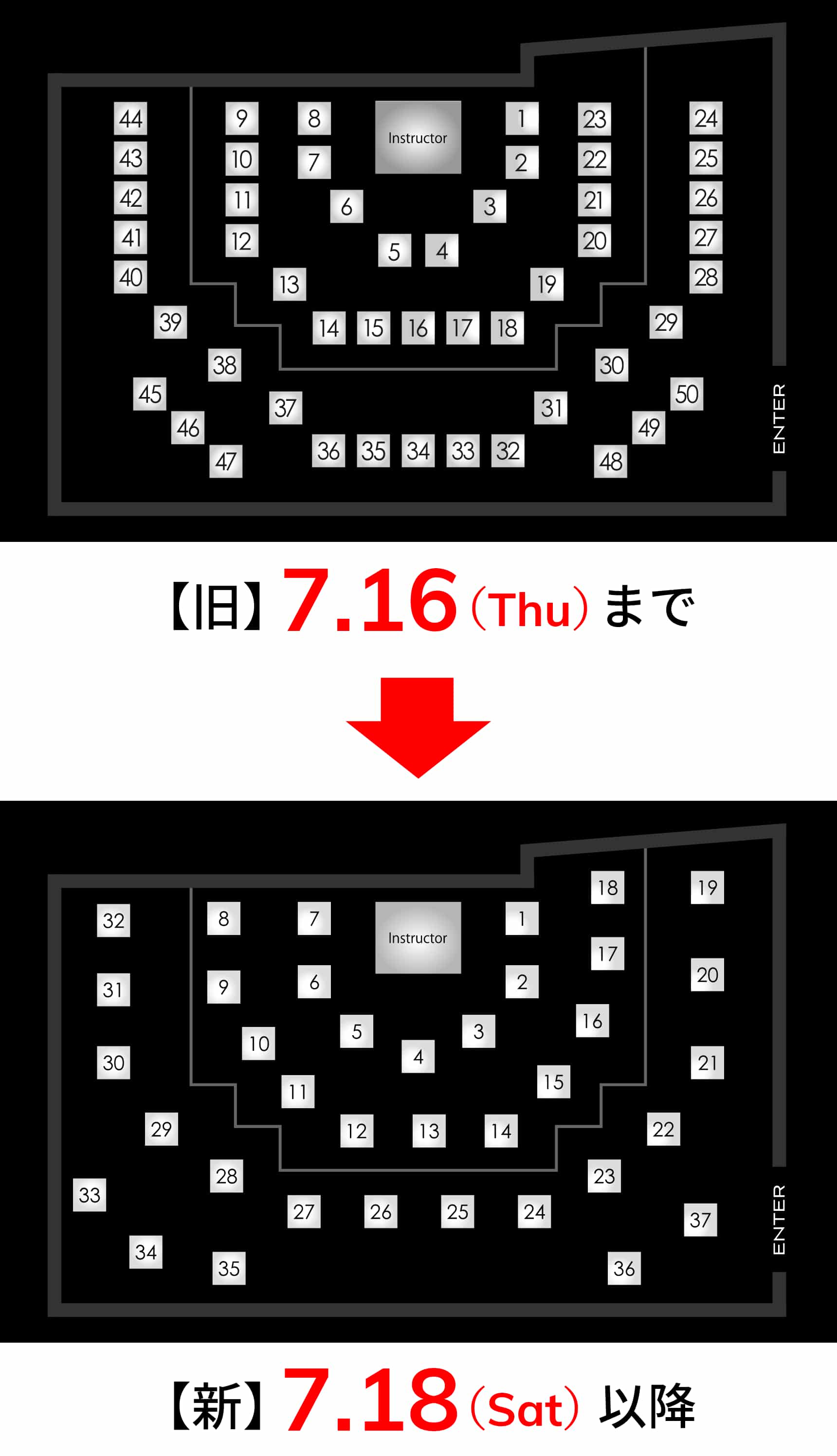 GNZ(銀座)バイクレイアウト変更